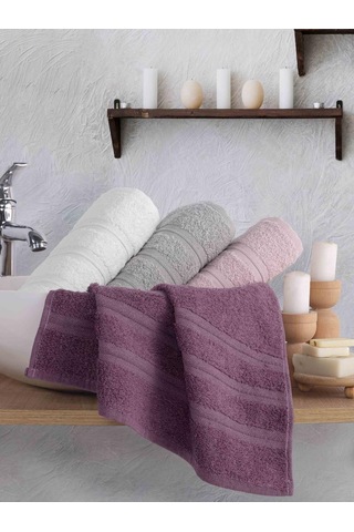 Havlu Takımı 4 Lü Yüksek Emici Gala 50x90 Cm Pudra