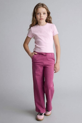 Defacto Wıde Leg Pantolon Kız Çocuk H1094a826smpn10 Pembe-pn10