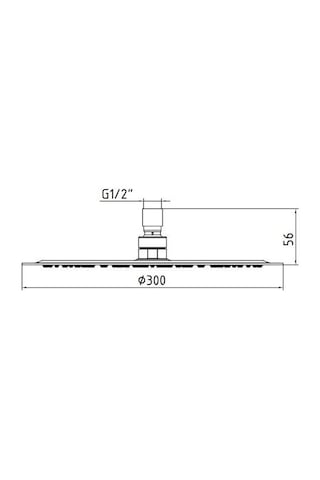 Eca Banyo Ince Duş Başlığı Hijyen Pirinç Q300 102145014 E.C.A Krom