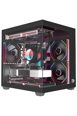 Gameline Hıper V3 5x Rgb Fanlı Usb 3.0 Gaming Bilgisayar Kasası Siyah