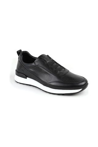 Libero L5931 Siyah Hakiki Antik Deri Erkek Sneaker Konforlu Günlük Spor Ayakkabı Siyah