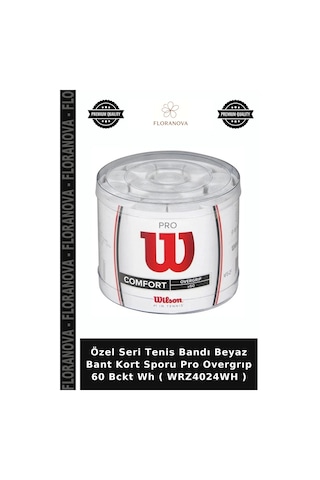 Özel Seri Tenis Bandı Beyaz Bant Kort Sporu Pro Overgrıp 60 Bckt Wh Wrz4024wh