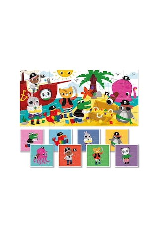Bebekler İçin Puzzle - Korsan Canlı Renkler