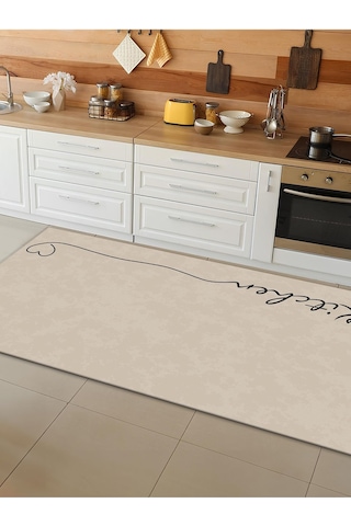 Makinede Yıkanabilir Kaymaz Taban Leke Tutmaz Dijital Baskı Mutfak Halısı 0861m 001