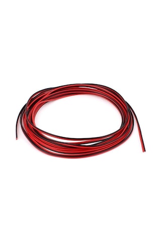 Aksan Çiftli Hoparlör Kablosu 50 Metre 2x1mm Siyah Kırmızı