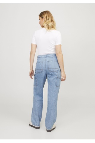 Jack & Jones Kadın Relaxed Fit Jean - Elza 12253069 Light Blue Denim