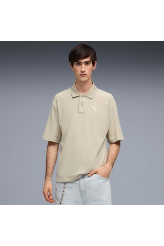 Puma Wardrobe Ess Boxy Erkek Gri Polo 634362