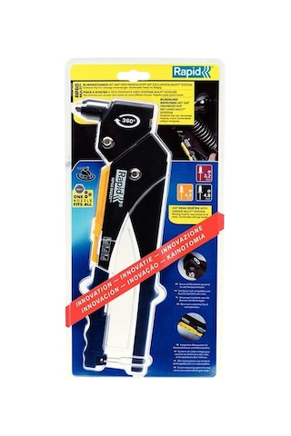 Rapid Rp60 360 Döner Başlı Perçin Pensesi 3.2, 4.0, 4.8 Mm