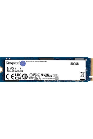 Kingston NV2 SNV2S/500G 500 GB 3500/2100 MB/S PCIe 4.0 NVMe M.2 SSD
