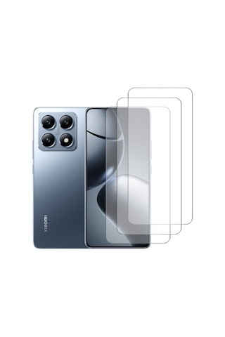 Smody Xiaomi Mi 14t Pro Ekran Koruyucu 3 Adet Temperli Kırılmaz Cam