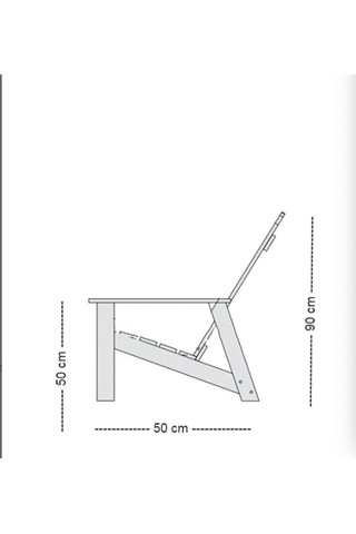 Ahşap Bahçe Teras Dinlenme Koltuğu 2092 Kahverengi