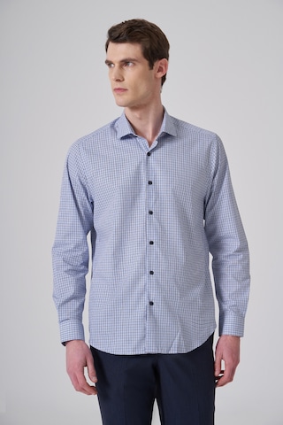 Morven Erkek A. Mavi Pamuk Trend Dynamic Fit Tam İtalyan Yaka Gömlek 26mc004045311 A. Mavi