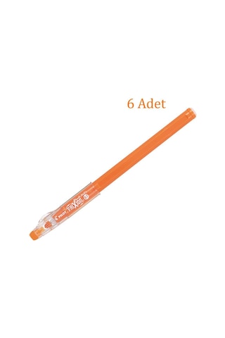 Pilot Frixion Ball Stick Roller Silinebilir Jel Kalem 0.7 mm Turuncu F04-O 6 Adet