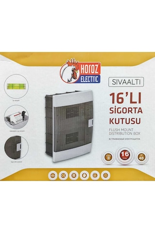Horoz Electrıc Kat Panosu 16'lı Sıvaaltı Sigorta Kutusu