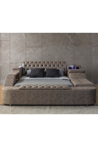 Eymense Dorwell Akıllı Lüx Karyola Kahve