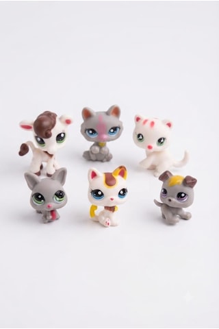 Pet Star Little Sevimli Minişler 6'lı Miniş Oyuncak Seti Hayvan Figür ve Aksesuarları 3046A31