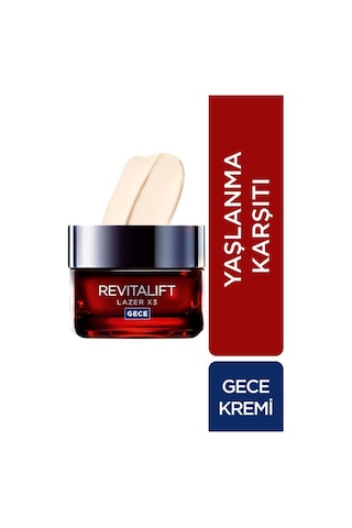 L'Oreal Paris Revitalift Laser X3 Yoğun Gece Kremi 50 ML