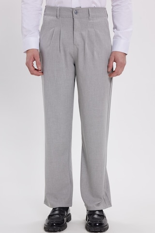 Tudors Erkek Regular Fit Klasik Kesim Normal Bel Geniş Paça Gri Pantolon-40338 gri