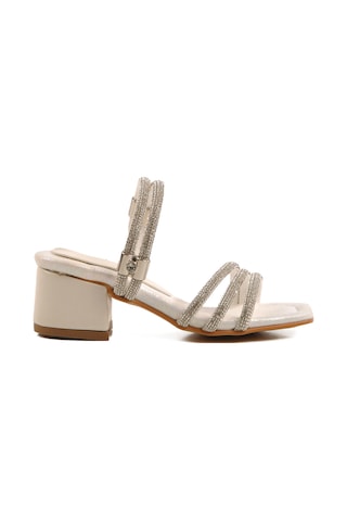 Sedef Taşlı Kız Çocuk Sandalet 016 F Sedef