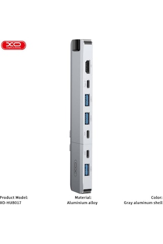 4k Hdmı Ve Ethernet Girişli 100w Pd Şarj Destekli Alüminyum Usb-c Hub Çoklayıcı