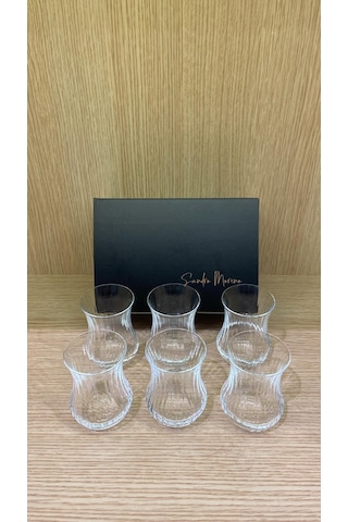 Bohemia Kristal Sandro Moreno Kristal Optikli 6 Lı Çay Bardağı Şeffaf