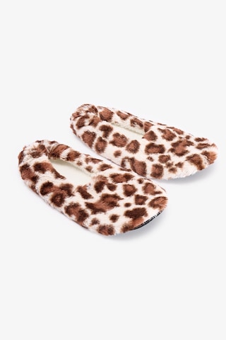 Penti Leopard Fluffy Patik Beyaz