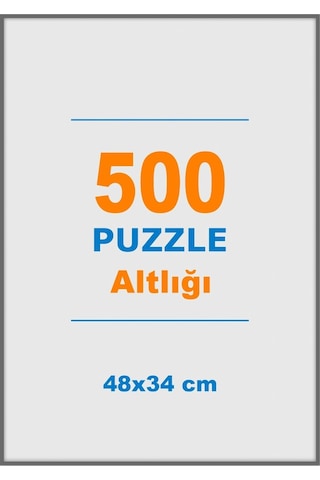 500 Parçalık Puzzle Altlığı - 48x34 Cm Beyaz Puzzle Alt Tablası