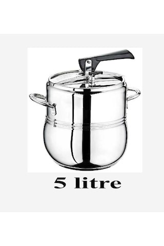 Oms Klasik Düdüklü Tencere 5 Litre Gri