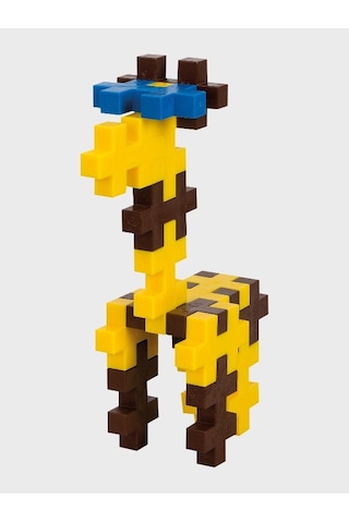 Plus - Plus Minecraft Temalı Silindir Kutuda Big Giraffe - Büyük Zürafa Lego Yapı Oyuncağı
