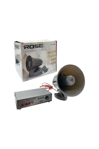 Rose Hp-604 Pazarcı Anfi Seti Usb Girişli-ses Kayıtlı-mikrofonlu