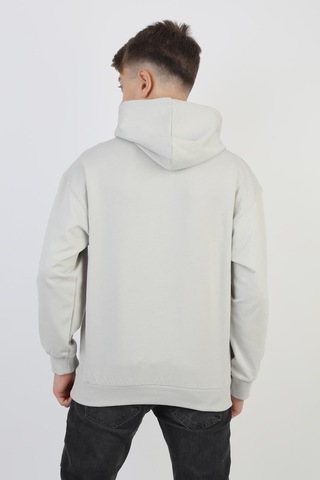 Kapüşonlu Kanguru Cepli 2 İplik Mevsimlik Erkek Çocuk Sweatshirt-90920 Gri