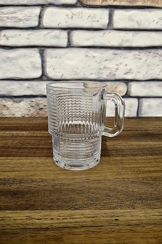 Saplı Su Bardağı-çay Bardağı- Nescafe Bardağı-kahve Bardağı-6 Adet - 270 Cc