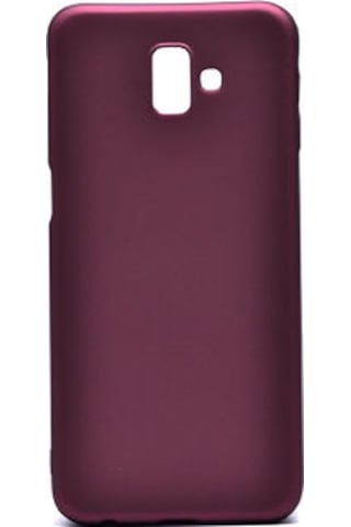 Samsung Galaxy Uyumlu J6 Plus Kılıf Esnek Yapılı İnce Slim Silikon Kapak Ryc/premier Bordo