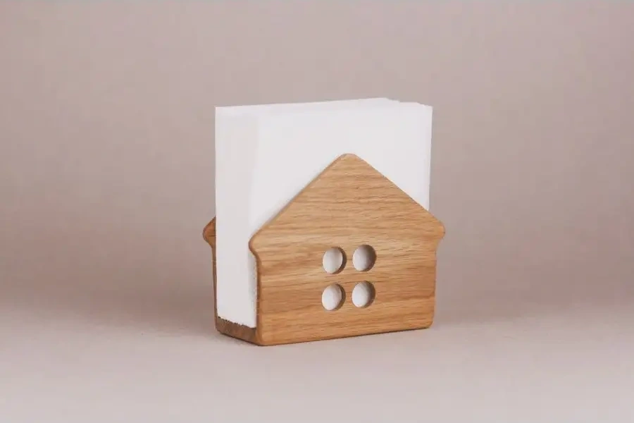 Tateplota Mutfak İçin Ahşap Peçetelik "ev" 154566667 Aromatik