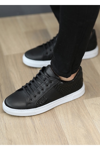 Hakiki Deri Günlük Baskılı Erkek Sneaker Roden5569 001