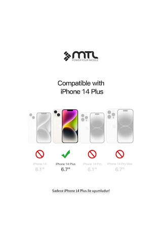 İphone 14 Plus Şeffaf Magsafe Kılıf Mtl Safe