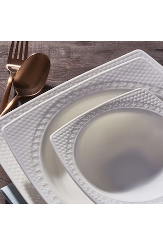 Güral Porselen Bonenjoy 24 Parça 6 Kişilik Bone Yemek Takımı PR.0