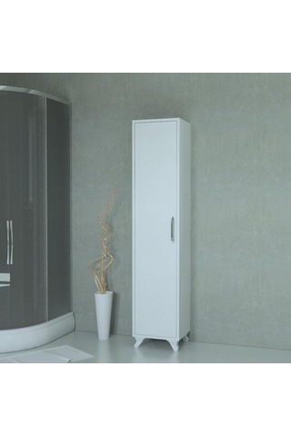Çok Amaçlı Beyaz Banyo Boy Dolabı Çok Renkli