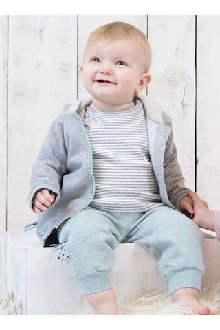 Organicera Organik Kapşonlu Mont,Grey Melange (554296561) Gri