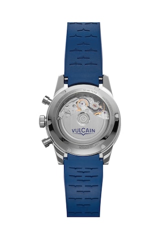 Vulcain Skindiver Chronograph Blue Bar258 Limitli Üretim Otomatik Erkek Kol Saati Metalik