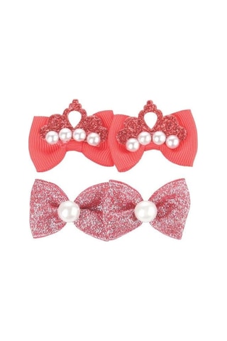 M-pets Glam Fiyonklu Kedi Ve Köpekler İçin Aksesuar Toka Kırmızı Mor