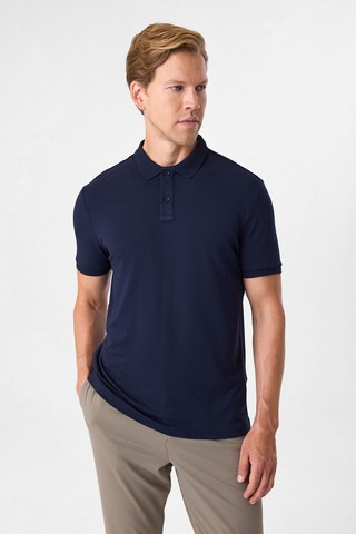 Back And Bond Lacivert Regular Fit Polo Yaka Tişört