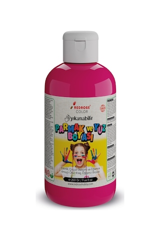 Red Rose Fuşya Parmak Boyası 250 G Yıkanabilir