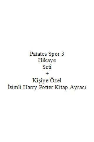 3. 4. Sınıf Hikaye Kitabı Seti PatatesSpor 3 Yusuf Asal Yeni + Kişiye Özel İsimli Harry Potter Kitap Ayracı