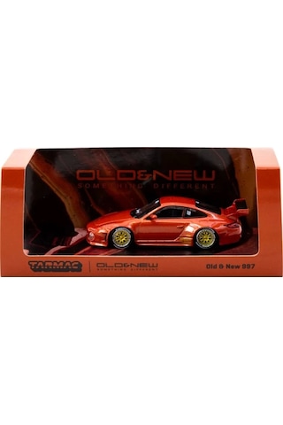 Tarmac Works 1/64 Old & New 997 Red Metallic Çok Renkli