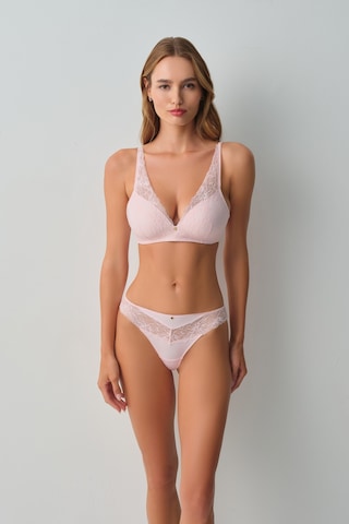 Suwen Floral Dantelli String Külot Wsl10210195077 Pembe