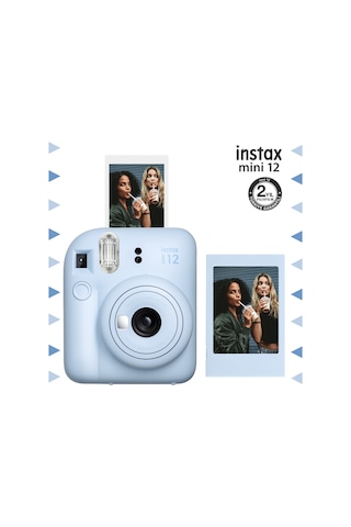 Fujifilm Instax Mini 12 Fotoğraf Makinesi + Fotoğraf Çerçeve Mavi