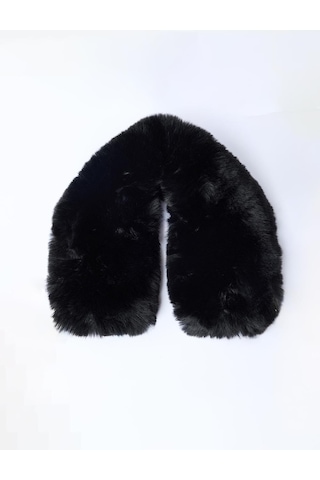 Jimmy Key Siyah Kısa Peluş Atkı 5ww315533900