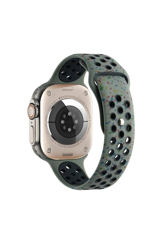 Watch 42mm Kordon Yeni Seri 2023 Krd-02 Uyumlu Strap Kayış Mkst- Haki