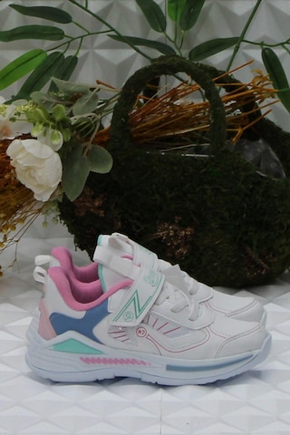 M.p 242 3324 Beyaz Rahat Hafif Kız Çocuk Ayakkabı 001